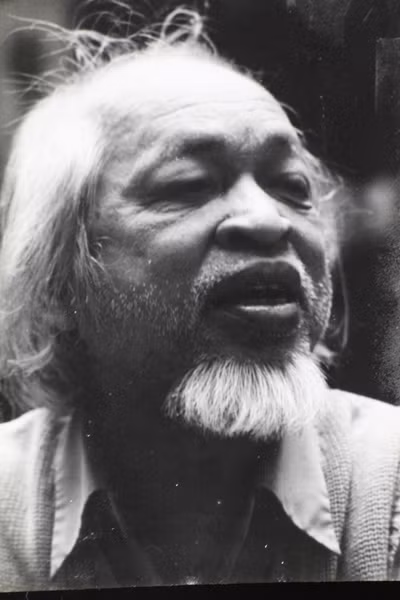 Nhà thơ Hoàng Trung Thông. Ảnh: Nguyễn Đình Toán