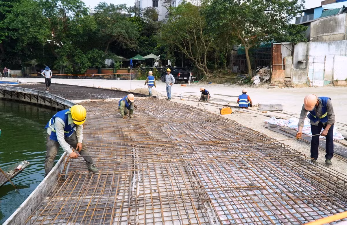 Một công trình dự án thuộc Dự án cải thiện môi trường nước TP Huế.