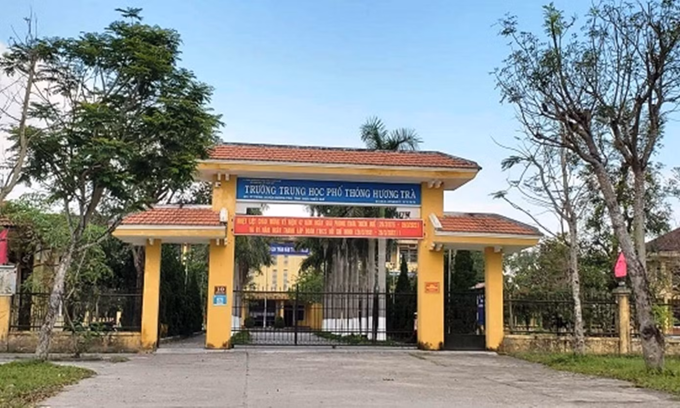 Nữ sinh bị đánh hiện là học sinh trường THPT Hương Trà (ảnh CTV)