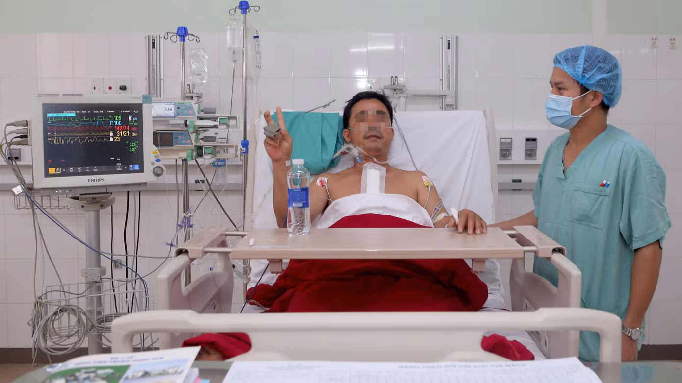 Sức khỏe bệnh nhân N.T.T hồi phục sau ca ghép tim.