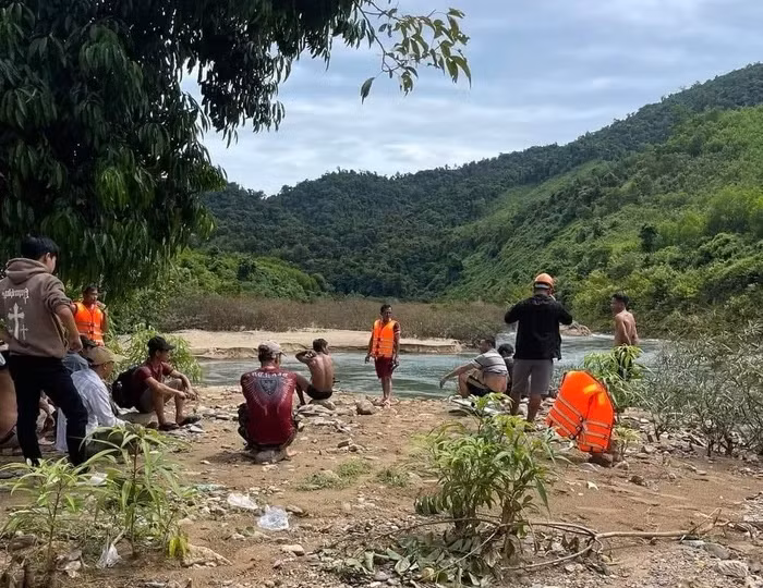 Khu vực rừng núi nơi thi thể anh C. được tìm thấy.