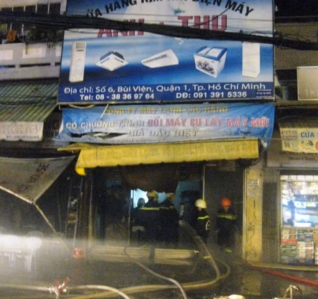 Hiện trường vụ hỏa hoạn