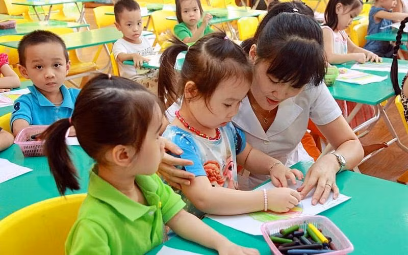 TP.HCM hỗ trợ cho trẻ và giáo viên mầm non các trường tư thục ở khu công nghiệp. Ảnh minh hoạ: Internet.