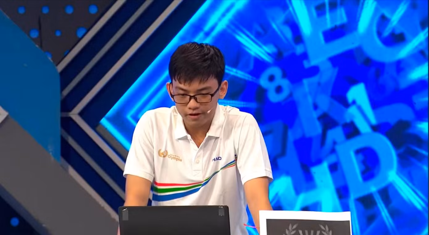 Màn bấm chuông nhanh nhất lịch sử chương trình của Gia Kiệt. Ảnh chụp màn hình