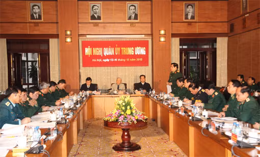 Hội nghị Quân ủy Trung ương họp phiên cuối năm hôm 13-12-2012