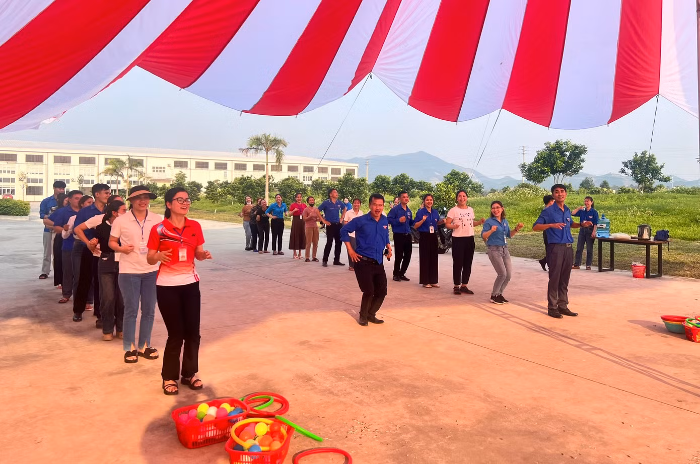 Tại Ngày hội Đoàn viên cũng diễn ra nhiều hoạt động, trò chơi hấp dẫn nhằm gắn kết đoàn viên thanh niên.