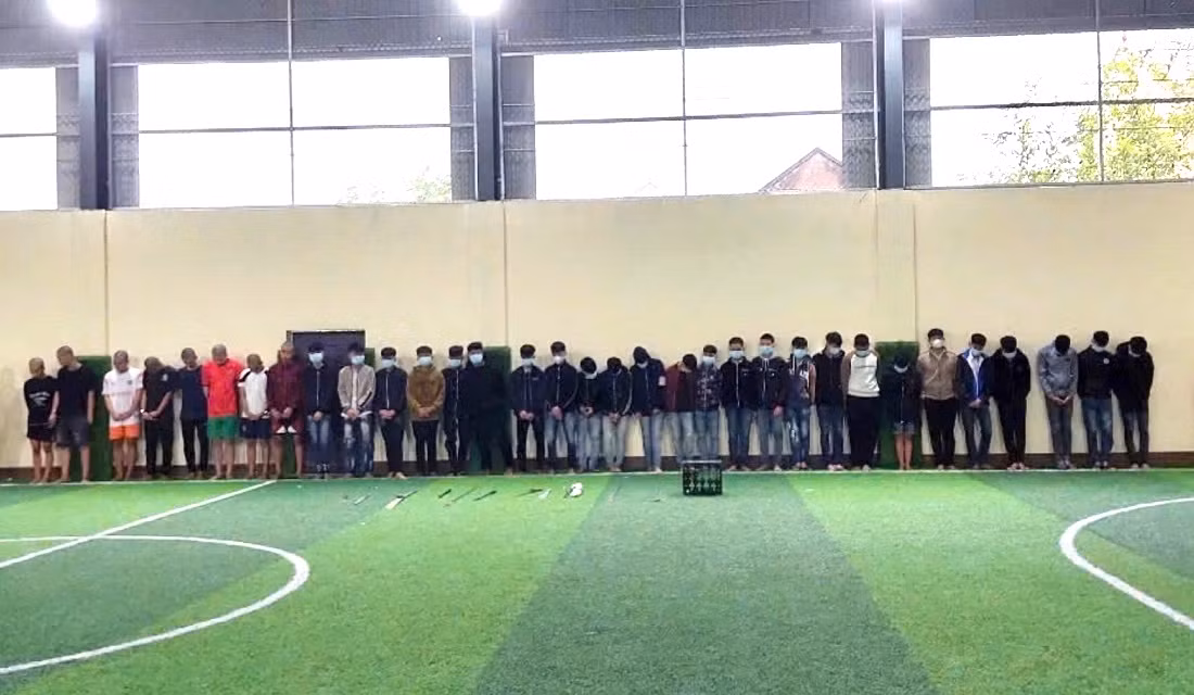 34 đối tượng bị công an bắt giữ về hành vi "Gây rối trật tự công cộng".