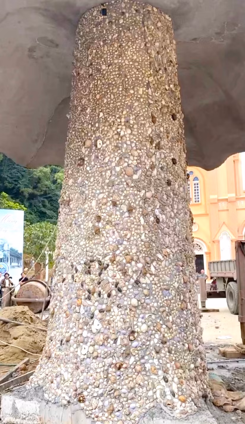 Linh mục quản xứ An-tôn Hoàng Trung Hoa cho biết, ý tưởng tạo nên cây thông Giáng sinh độc đáo này với mong muốn dùng chính sản phẩm bản địa, xứ đạo vùng biển và dùng chính công sức của mình như lễ vật dâng Chúa. Linh mục quản xứ An-tôn Hoàng Trung Hoa cho biết, ý tưởng tạo nên cây thông Giáng sinh độc đáo này với mong muốn dùng chính sản phẩm bản địa, xứ đạo vùng biển và dùng chính công sức của mình như lễ vật dâng Chúa.