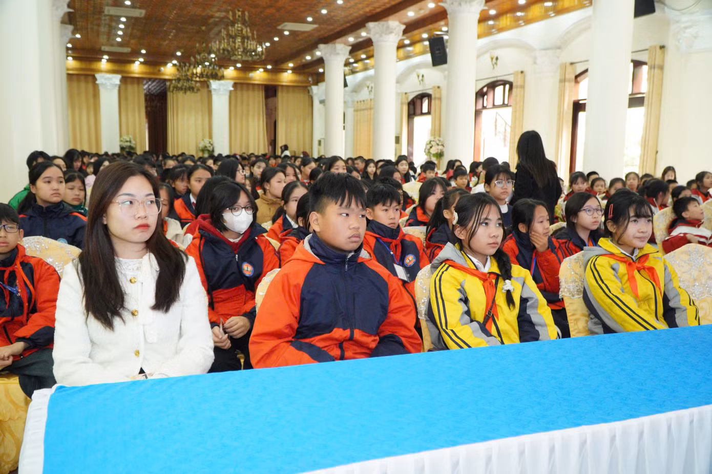 Các em học sinh, Đội viên tham gia chương trình.