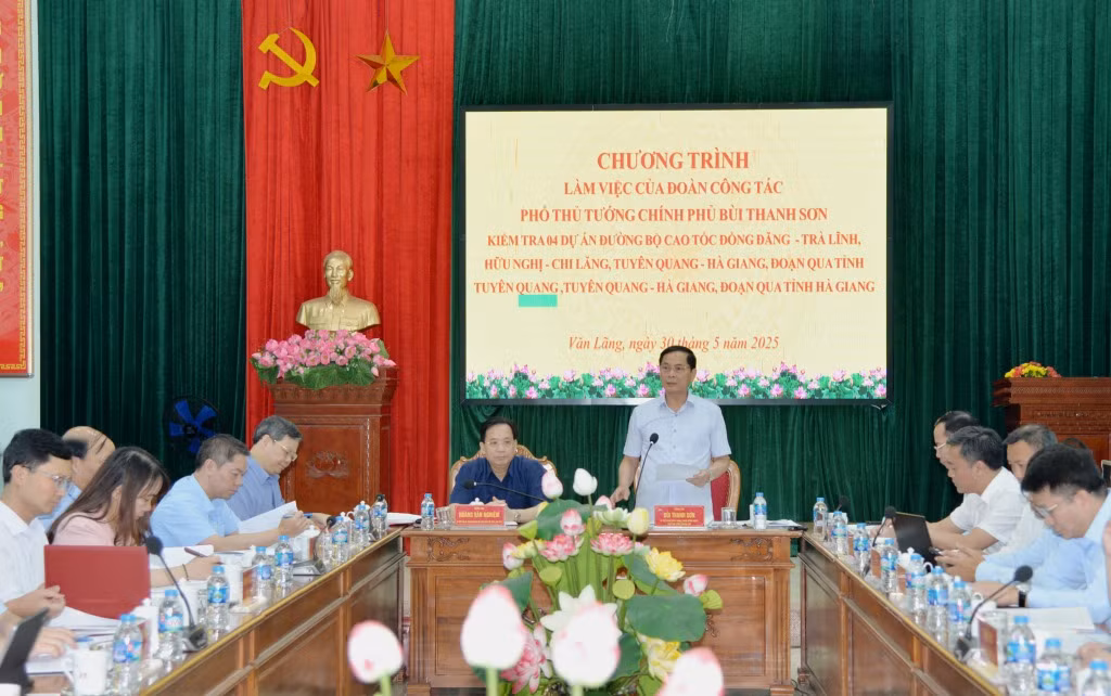 Phó Thủ tướng Bùi Thanh Sơn kết luận buổi làm việc với lãnh đạo các tỉnh.