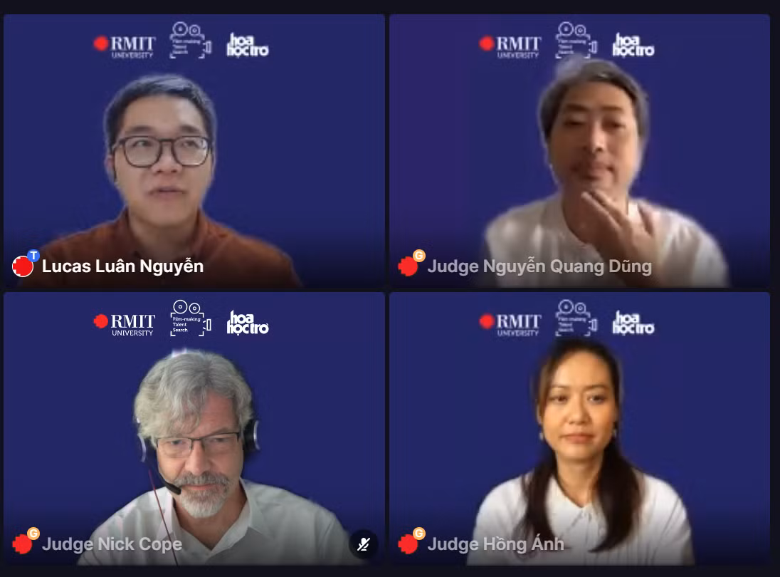 Dàn BGK quyền lực của cuộc thi giao lưu cùng host Lucas Luân Nguyễn.