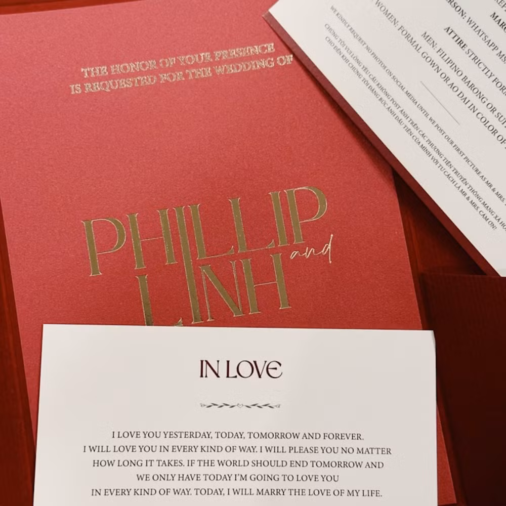 Linh Rin và Phillip Nguyễn đăng ảnh chuẩn bị cho hôn lễ.