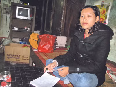 Trần Thị Thùy Dương không tâm phục khẩu phục khi đài truyền hình trút hết trách nhiệm về cô Ảnh: Ngọc Văn