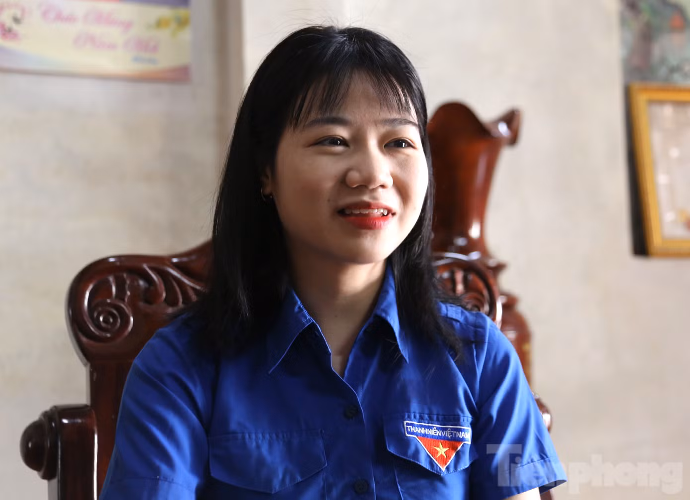 Hồ Thị Thanh Hằng tình nguyện nhập ngũ. Ảnh: Hoài Văn