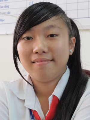 Em Trương Tuyết Hoa. Ảnh: Nguyễn Tiến Hưng