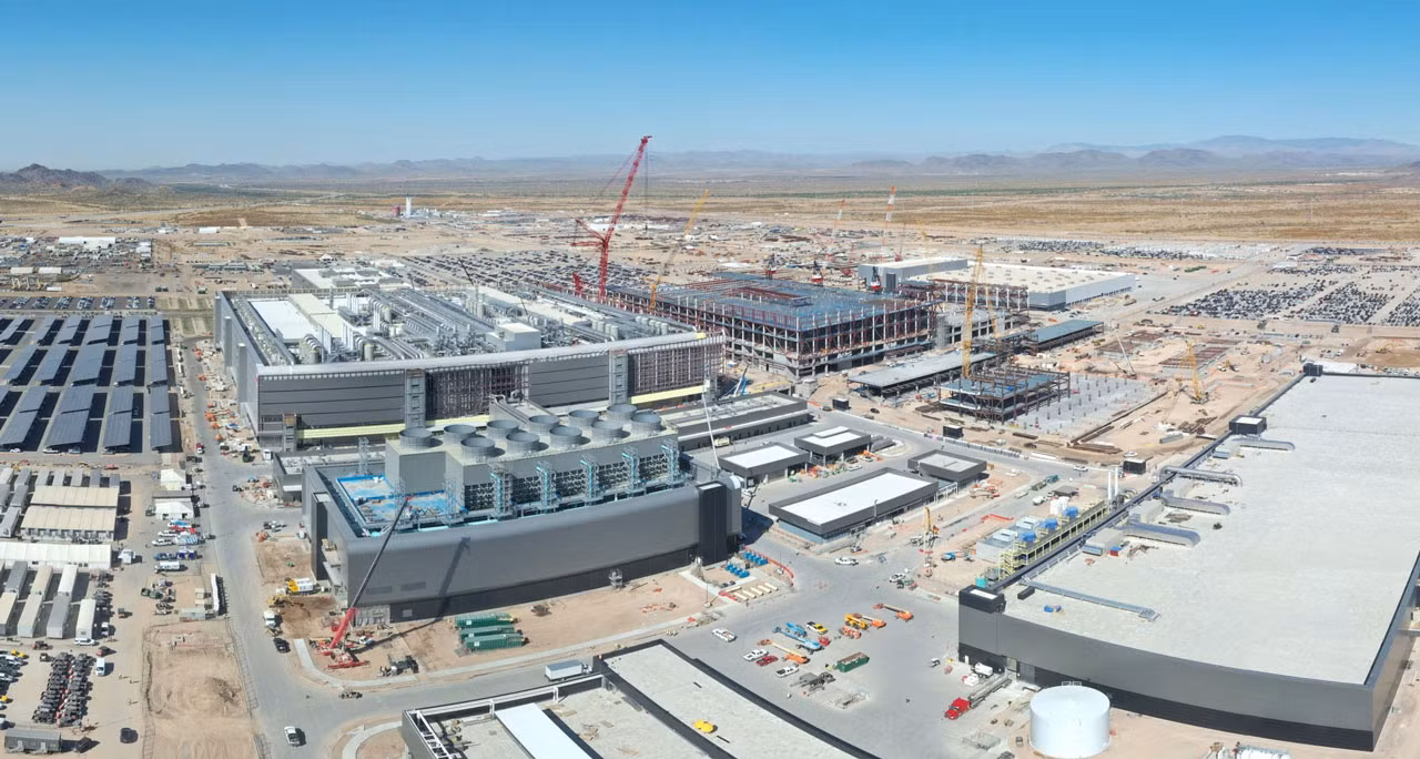 TSMC đang xây dựng nhà máy ở bang Arizona (Mỹ). Ảnh: TSMC. TSMC đang xây dựng nhà máy ở bang Arizona (Mỹ). Ảnh: TSMC.