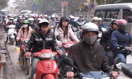 Đường chùa bộc cũng ách tắc nghiêm trọng
