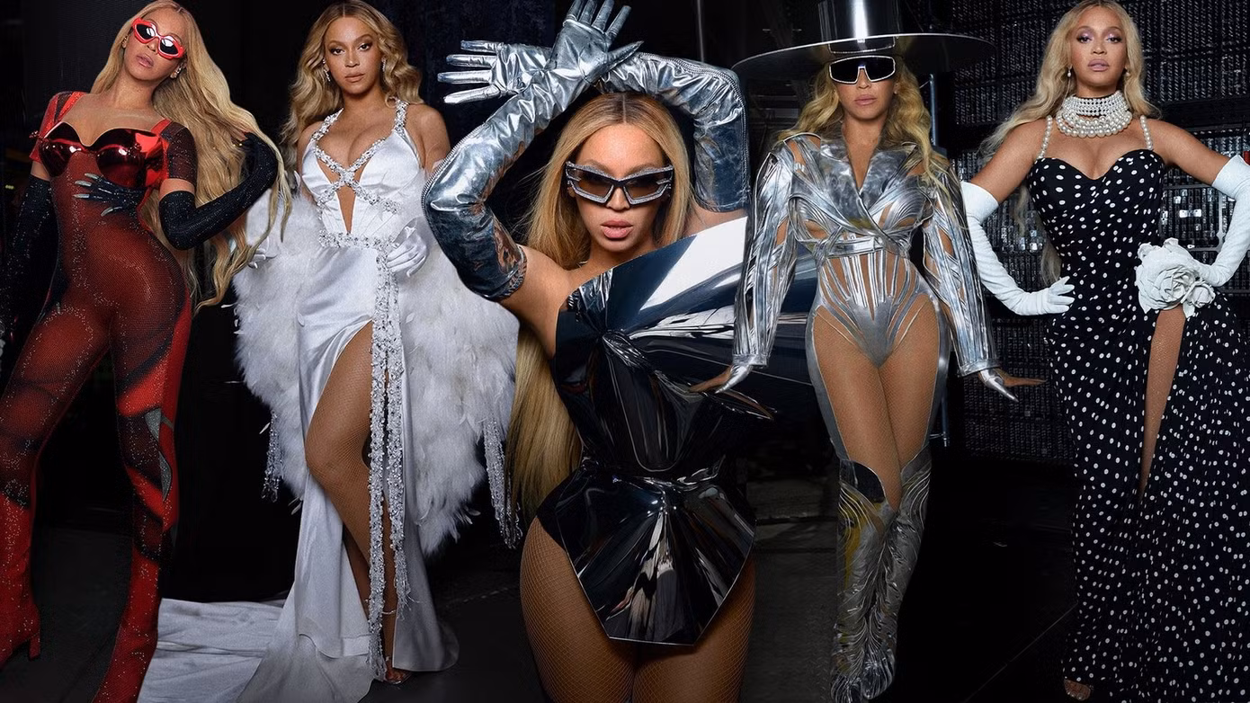 Trong chuyến lưu diễn Renaissance, Beyoncé liên tục điểm danh hàng loạt thương hiệu lừng danh như Loewe, Courrèges, Mugler, Marni, Diesel, Jean Paul Gaultier, Alexander McQueen.