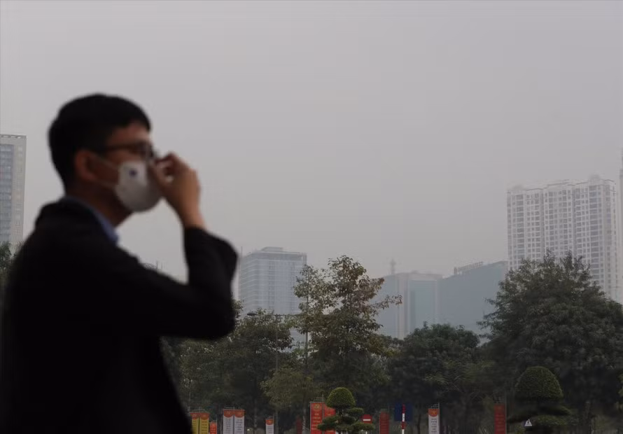 Ô nhiễm không khí bao trùm Hà Nội và nhiều tỉnh miền Bắc trong sáng nay.