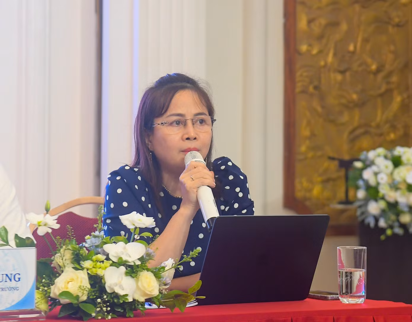 Bà Dương Thị Thanh Xuyến, Cục Môi trường, Bộ Nông nghiệp và Môi trường chia sẻ tại Hội thảo chiều 3/7. Bà Dương Thị Thanh Xuyến, Cục Môi trường, Bộ Nông nghiệp và Môi trường chia sẻ tại Hội thảo chiều 3/7.