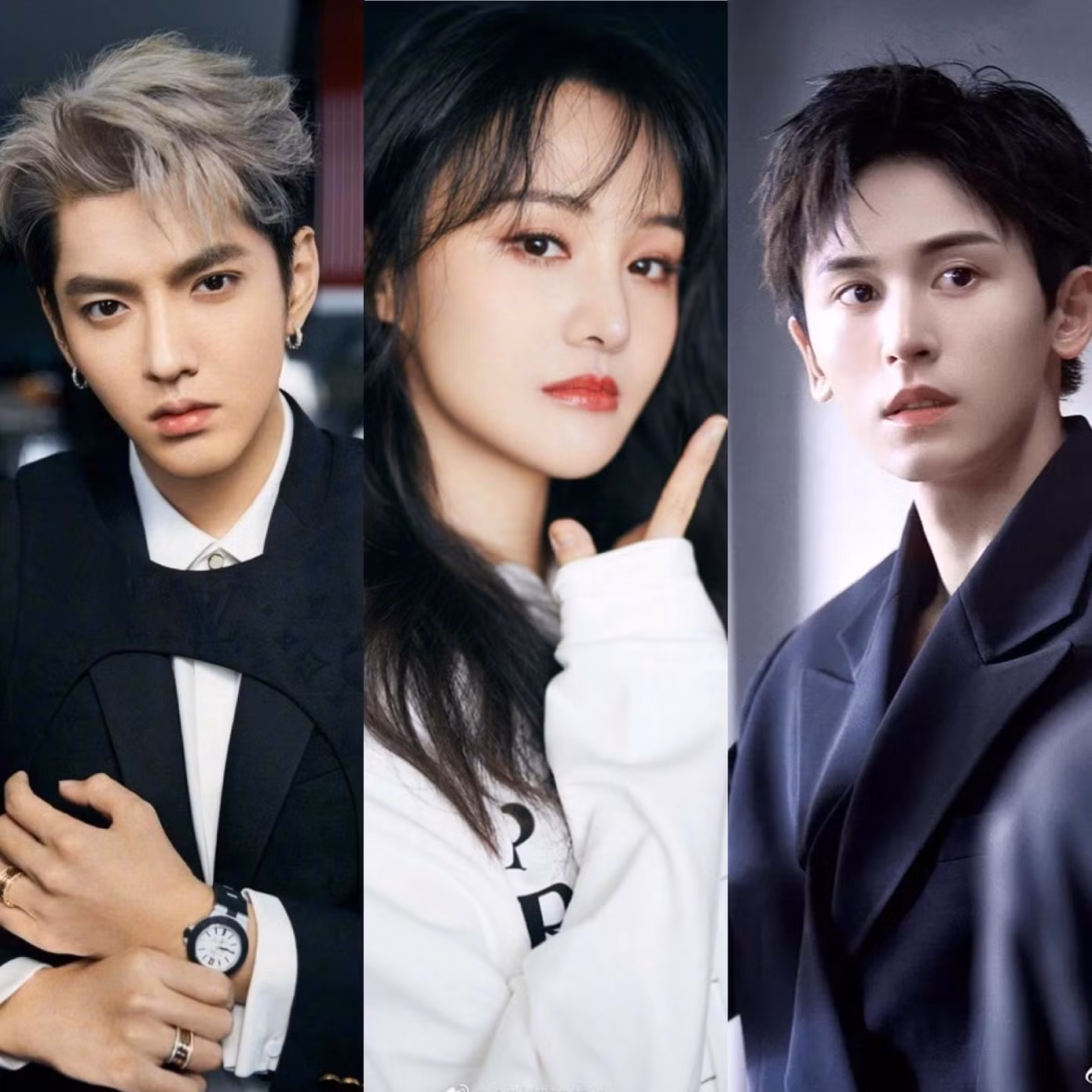 Ngô Diệc Phàm, Trịnh Sảng, Trương Triết Hạn bị "xoá sổ" khỏi C-Biz sau những lùm xùm trong quá khứ. Ngô Diệc Phàm, Trịnh Sảng, Trương Triết Hạn bị "xoá sổ" khỏi C-Biz sau những lùm xùm trong quá khứ.