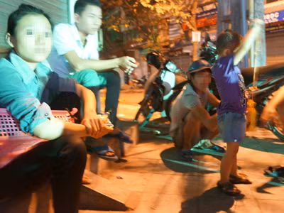 Nam thanh niên áo trắng thuộc đường dây cái bang