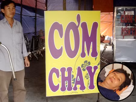 Bà Phụng đang nằm cấp cứu tại bệnh viện (ảnh nhỏ) và quán ăn chay nơi xảy ra sự việc. Bà Phụng đang nằm cấp cứu tại bệnh viện (ảnh nhỏ) và quán ăn chay nơi xảy ra sự việc