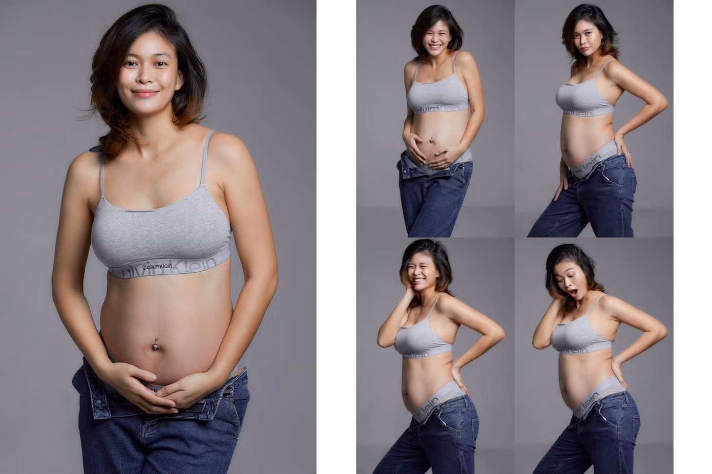 Nhan sắc khi đang mang thai của nàng hậu vẫn rất rạng rỡ.