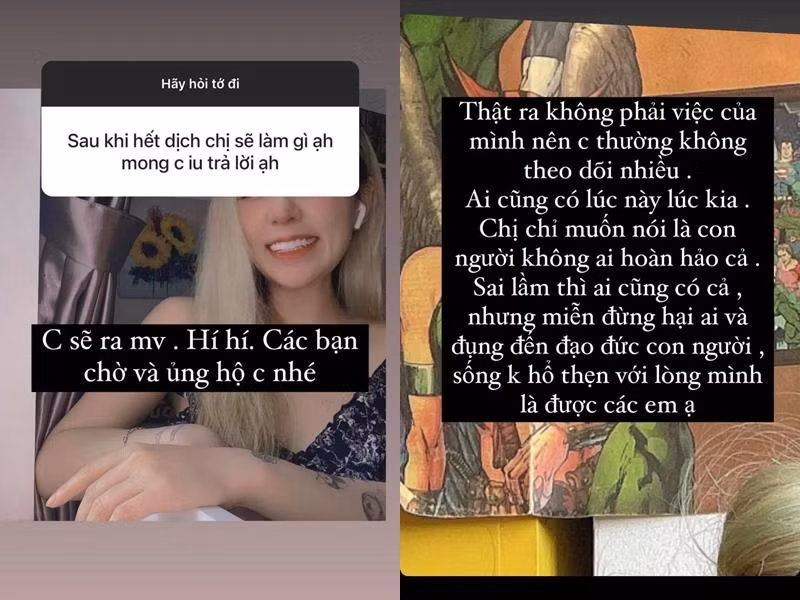 Du Uyên vui vẻ với cuộc sống hiện tại, không quá bận tâm đến những câu chuyện cũ.
