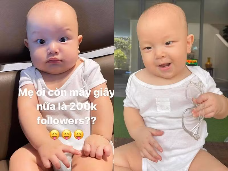 Nhóc tì 8 tháng tuổi thường xuyên bị mẹ "dìm hàng".