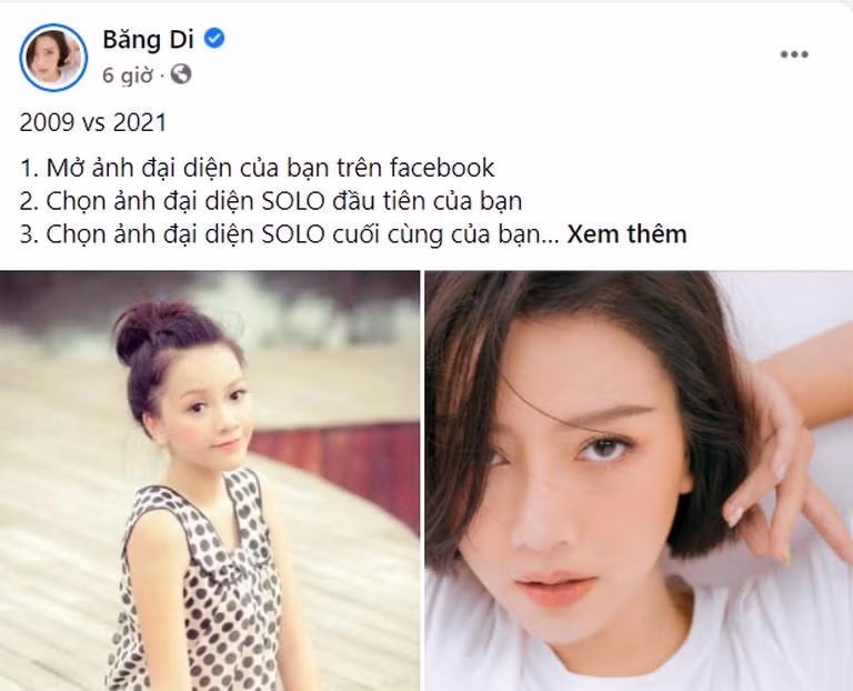Băng Di năm 2009 là nàng hot girl theo đuổi hình ảnh mong manh, trong sáng.