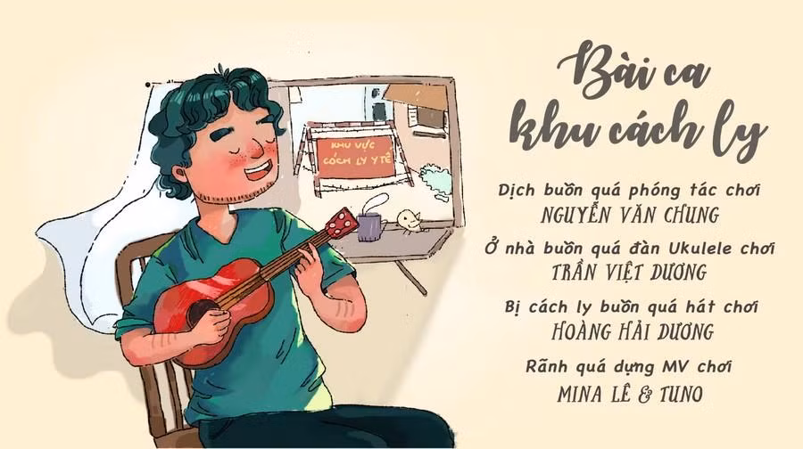 Nhac sĩ ra mắt bài hát mới, cổ vũ tinh thần người dân trong khu cách ly.