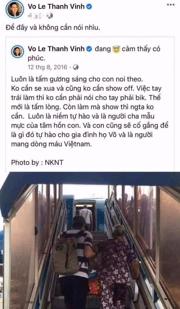 Động thái của Thành Vinh vào thời điểm danh hài Hoài Linh mới vướng vào lùm xùm.