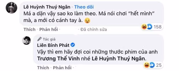 Màn hội thoại thú vị của Thúy Ngân và Liên Bỉnh Phát. Màn hội thoại thú vị của Thúy Ngân và Liên Bỉnh Phát.