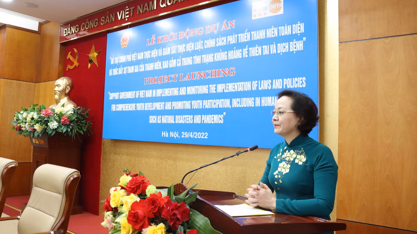 Bộ trưởng Nội vụ Phạm Thị Thanh Trà phát biểu tại buổi lễ