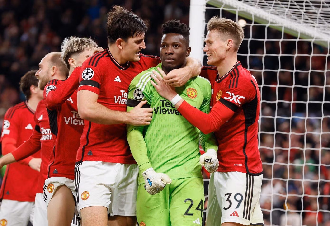 Maguire và Onana trở thành người hùng giúp MU chiến thắng