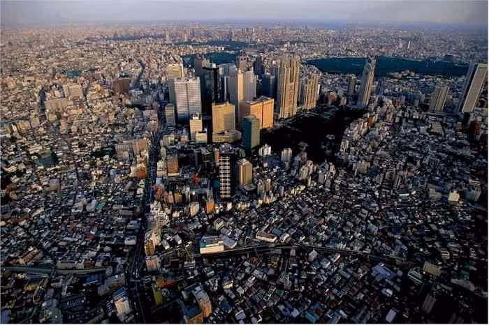 Tokyo không có quá nhiều nhà cao tầng, trừ khu trung tâm Tokyo và khu Landmark ở Yokohama