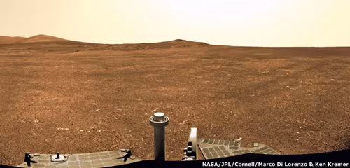 Ảnh do Robot Opportunity chụp trên bề mặt sao Hỏa