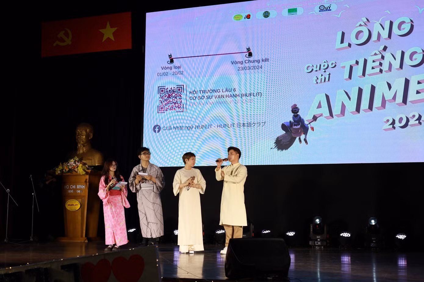 Cuộc thi lồng tiếng năm 2024 có sự góp mặt của các anh chị diễn viên lồng tiếng: Anh Hoàng Sơn, chị Ngọc Châu. Cuộc thi lồng tiếng năm 2024 có sự góp mặt của các anh chị diễn viên lồng tiếng: Anh Hoàng Sơn, chị Ngọc Châu.