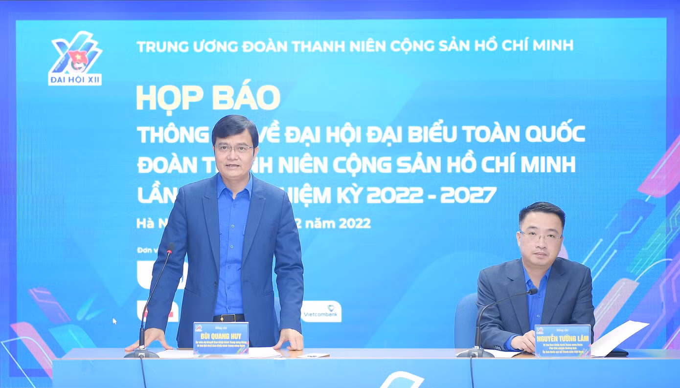 Buổi họp báo thông tin đại hội diễn ra tại trụ sở cơ quan T.Ư Đoàn. Ảnh: Xuân Tùng