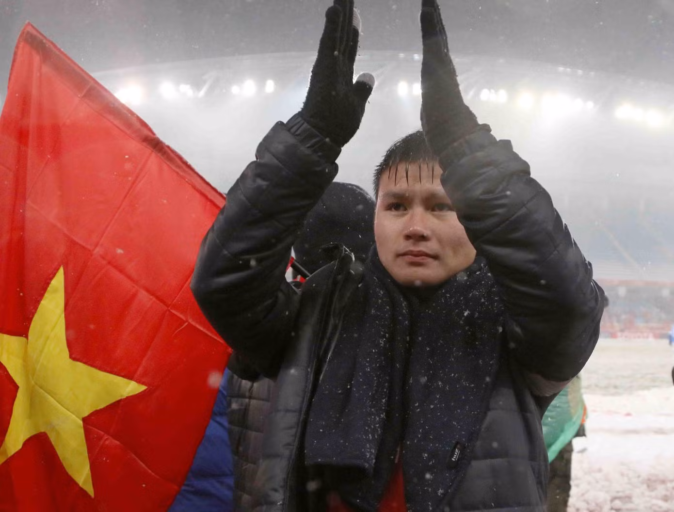 U23 Việt Nam hát 'Niềm tin chiến thắng' trên sân Mỹ Đình ảnh 27 U23 Việt Nam hát 'Niềm tin chiến thắng' trên sân Mỹ Đình ảnh 27