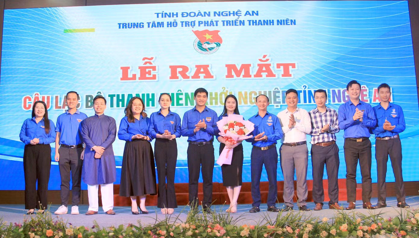 Ra mắt Ban Cán sự Lâm thời Câu lạc bộ Thanh niên khởi nghiệp tỉnh Nghệ An
