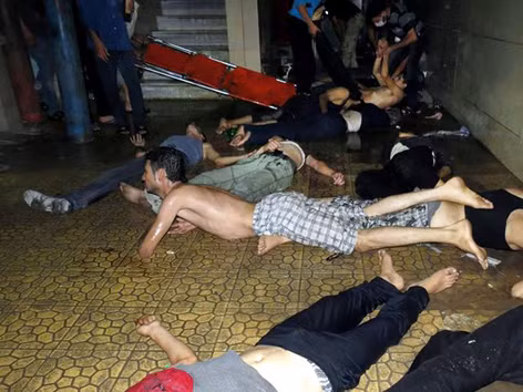 Mỹ cho rằng, chính phủ Syria đã tiến hành một cuộc tấn công vũ khí hóa học ở ngoại ô Damascus vào ngày 21/8/2013. Mỹ cho rằng, chính phủ Syria đã tiến hành một cuộc tấn công vũ khí hóa học ở ngoại ô Damascus vào ngày 21/8/2013