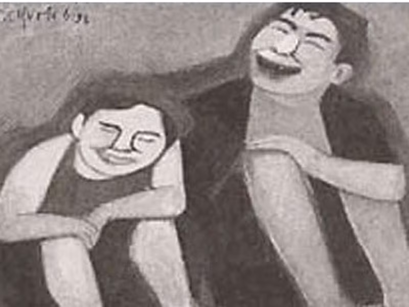 Nhân vật Chí Phèo và Thị Nở qua nét vẽ của họa sĩ Thành Chương