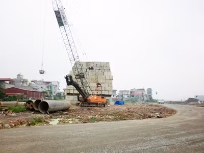 Dự án B5 Cầu Diễn đang được đo độ lún