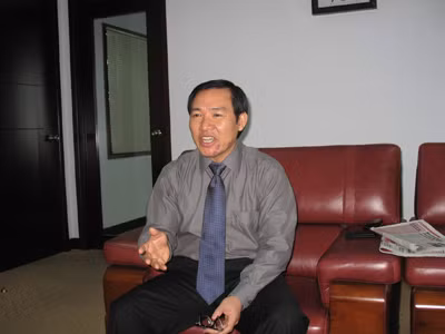 Ông Dương Chí Dũng trong lần trao đổi với PV Tiền Phong trước ngày bị khởi tố, ra lệnh bắt giam. Ảnh: Đình Thắng