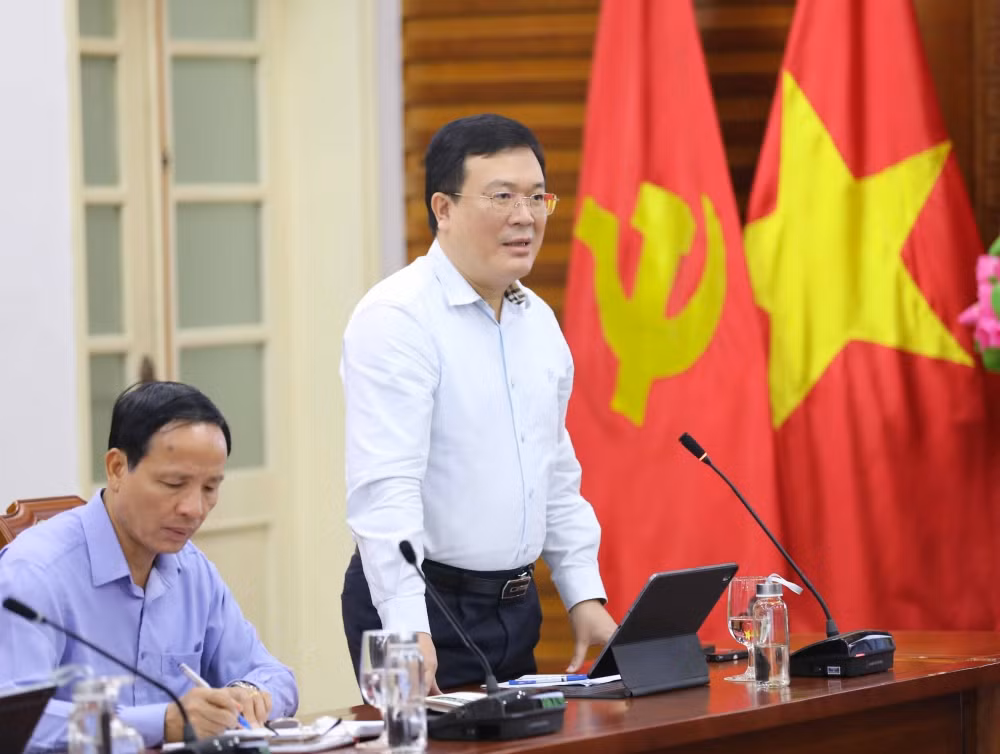 Giám đốc Sở Văn hóa, Thể thao và Du lịch tỉnh Lai Châu Lương Chiến Công thông tin về Ngày hội.