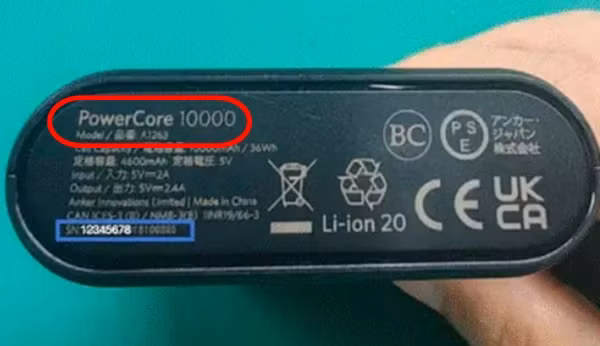 Hướng dẫn xem số model và số seri (S/N) được đăng trên trang của Anker. Ảnh: Anker. Hướng dẫn xem số model và số seri (S/N) được đăng trên trang của Anker. Ảnh: Anker.