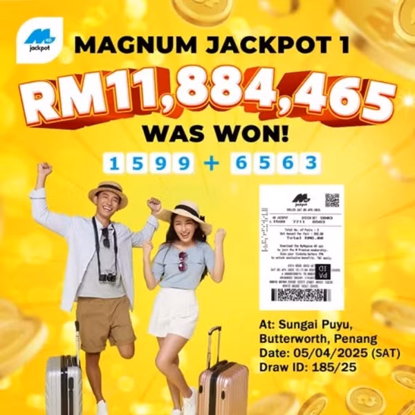Thông báo về giải thưởng. Ảnh: Magnum4D. Thông báo về giải thưởng. Ảnh: Magnum4D.
