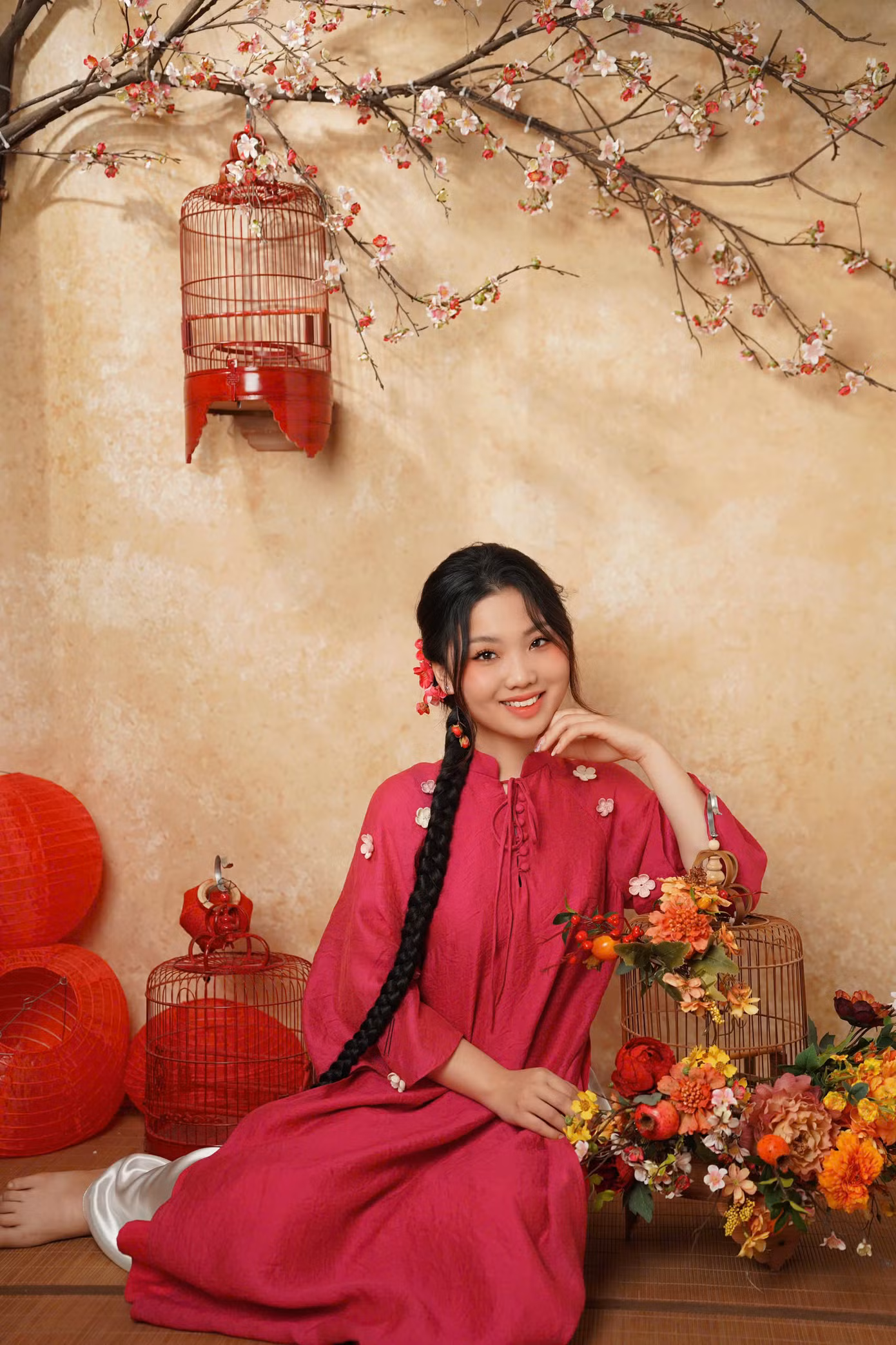 Thùy Trang biến tấu bánh chưng thừa dịp Tết làm cháo bánh chưng.